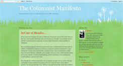 Desktop Screenshot of columnistmanifesto.blogspot.com