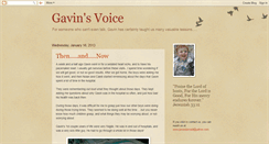 Desktop Screenshot of gavins-voice.blogspot.com