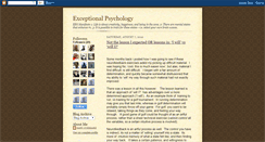 Desktop Screenshot of exceptionalpsychology.blogspot.com