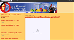 Desktop Screenshot of congreso-bolivariano.blogspot.com