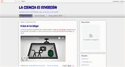 Desktop Screenshot of lacienciaesdiversion.blogspot.com