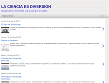 Tablet Screenshot of lacienciaesdiversion.blogspot.com