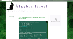 Desktop Screenshot of algebralineal1.blogspot.com