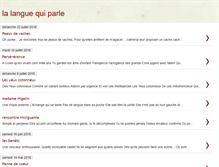 Tablet Screenshot of lalanguequiparle.blogspot.com