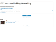 Tablet Screenshot of elvstructuredcabling-networking.blogspot.com