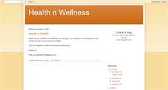 Desktop Screenshot of healthnwellnesssg.blogspot.com