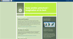 Desktop Screenshot of fuzzypicklespreschool.blogspot.com