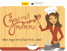 Tablet Screenshot of gourmetmomma.blogspot.com