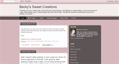 Desktop Screenshot of beckyssweetcreations.blogspot.com