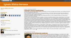 Desktop Screenshot of iglesiabiblicabereana.blogspot.com