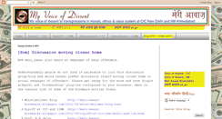 Desktop Screenshot of my-voice-of-dissent.blogspot.com