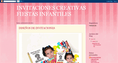 Desktop Screenshot of invitacionescreativasinfantiles.blogspot.com