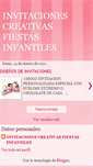 Mobile Screenshot of invitacionescreativasinfantiles.blogspot.com