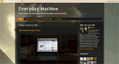 Desktop Screenshot of everydaymachine.blogspot.com