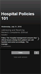 Mobile Screenshot of hospitalpolicies101.blogspot.com