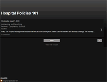 Tablet Screenshot of hospitalpolicies101.blogspot.com