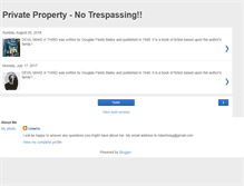 Tablet Screenshot of privatepropertynotrespass.blogspot.com