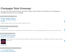 Tablet Screenshot of champagnetastegiveaways.blogspot.com