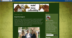 Desktop Screenshot of modelhorsecollectibility.blogspot.com