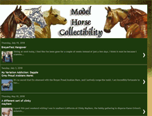 Tablet Screenshot of modelhorsecollectibility.blogspot.com