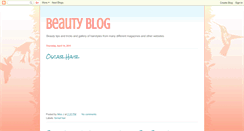 Desktop Screenshot of bunnibeautyblog.blogspot.com