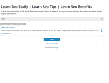 Tablet Screenshot of learnseoeasily.blogspot.com