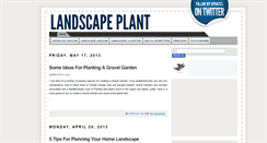 Desktop Screenshot of landscape-plant.blogspot.com