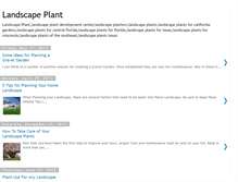 Tablet Screenshot of landscape-plant.blogspot.com