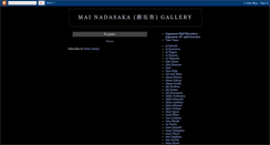 Desktop Screenshot of mainadasakagallery.blogspot.com