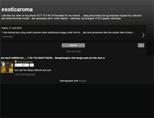 Tablet Screenshot of exoticaroma.blogspot.com