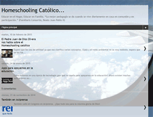 Tablet Screenshot of homeschoolingcatolico.blogspot.com