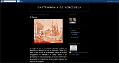 Desktop Screenshot of gastronomiadevenezuela.blogspot.com