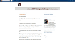 Desktop Screenshot of 1000thingschallenge.blogspot.com