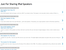 Tablet Screenshot of ipod4speakers.blogspot.com