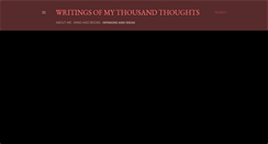 Desktop Screenshot of beforethealtarofmythoughts.blogspot.com