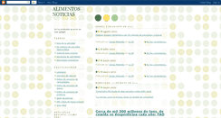 Desktop Screenshot of alimentosnoticias.blogspot.com