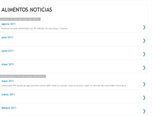 Tablet Screenshot of alimentosnoticias.blogspot.com