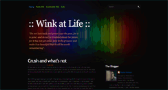 Desktop Screenshot of lifesawink.blogspot.com
