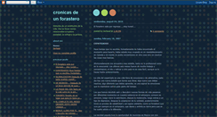 Desktop Screenshot of cronicasdeunforastero.blogspot.com