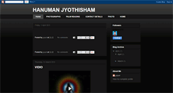 Desktop Screenshot of hanumanjotishyam.blogspot.com