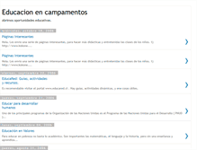 Tablet Screenshot of educacionencampamentos.blogspot.com