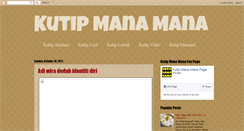 Desktop Screenshot of kutipmana2.blogspot.com