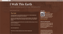 Desktop Screenshot of iwalkthisearth.blogspot.com