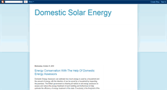 Desktop Screenshot of domesticsolarenergy.blogspot.com