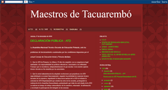 Desktop Screenshot of maestrosdetacuarembo.blogspot.com