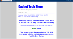 Desktop Screenshot of gadgedtechstore.blogspot.com