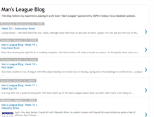 Tablet Screenshot of mansleagueblog.blogspot.com