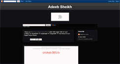 Desktop Screenshot of adeebsheikh.blogspot.com
