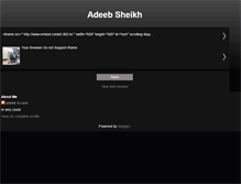 Tablet Screenshot of adeebsheikh.blogspot.com
