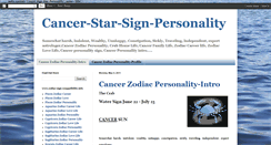 Desktop Screenshot of cancer-star-sign-personality.blogspot.com